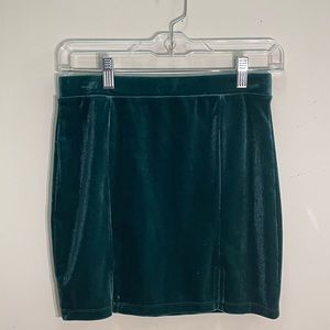 forever 21 velvet skirt